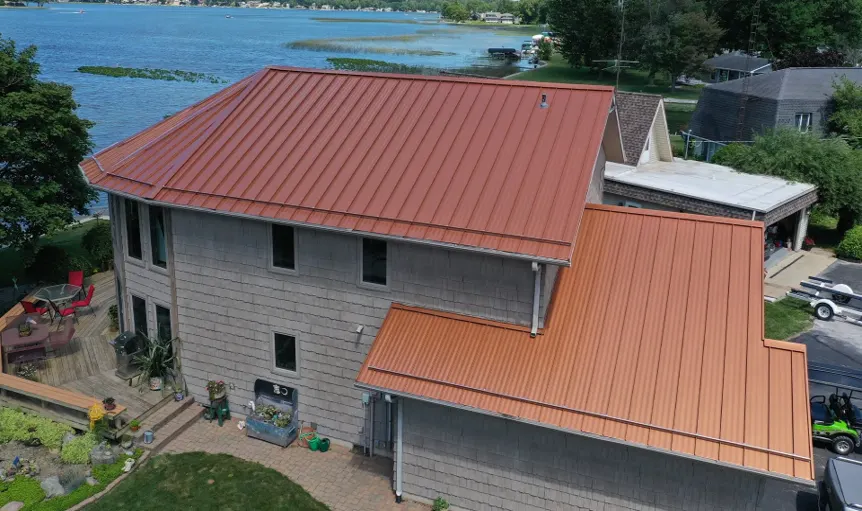 Tarping and dry-in on a Geist commercial roof